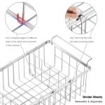 Expandable Chest Freezer Organizer Bins with Dividers