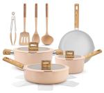 NutriChef 14-Piece Nonstick Ceramic Cookware Set