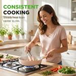 NutriChef 14-Piece Nonstick Ceramic Cookware Set