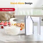 Cordless 12-Speed Electric Hand Mixer with Attachments