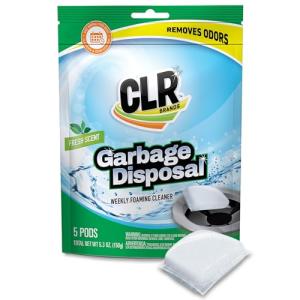 CLR Fresh Scent Garbage Disposal Cleaning Pods, 5 Pack