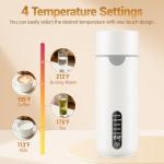 Portable Travel Electric Kettle with Temperature Control