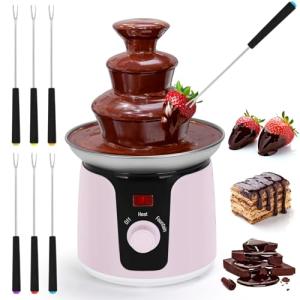 Micnaron 3-Tier Mini Chocolate Fountain for Parties
