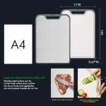 Double-Sided Stainless Steel Cutting Board 16”x11”