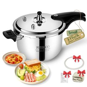 3-Quart Stainless Steel Pressure Cooker for Small Meals