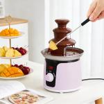 Micnaron 3-Tier Mini Chocolate Fountain for Parties