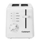 Cuisinart Compact White 2-Slice Toaster CPT-122