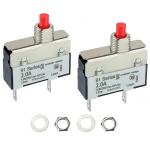 EPLZON 2A Push Button Circuit Breaker Switch (2-Pack)