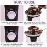 Micnaron 3-Tier Mini Chocolate Fountain for Parties