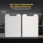 Double-Sided Stainless Steel Cutting Board 16”x11”