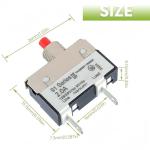 EPLZON 2A Push Button Circuit Breaker Switch (2-Pack)