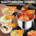 3-Quart Stainless Steel Pressure Cooker for Small Meals