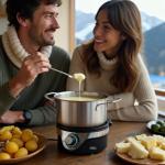 Electric Fondue Pot Set for 6 People