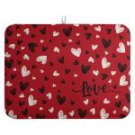 Valentine's Day Love Heart Dish Drying Mat