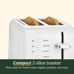 Cuisinart Compact White 2-Slice Toaster CPT-122