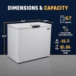 Newair 6.7 Cu. Ft. Quiet Chest Freezer
