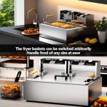 Large Capacity Electric Deep Fryer with Basket