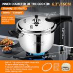 3-Quart Stainless Steel Pressure Cooker for Small Meals