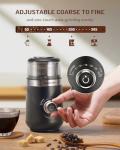 Adjustable Electric Coffee and Spice Grinder, Black