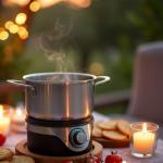 Electric Fondue Pot Set for 6 People