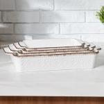 Ceramic Casserole Dish Set with Handles, 4-Piece