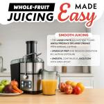 Gourmia 6-Speed Digital Juice Extractor with Chute