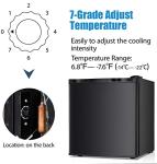 Compact Stainless Steel Mini Freezer with Reversible Door