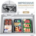 8-Pack Clear Stackable Freezer Organizer Bins