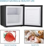 Compact Stainless Steel Mini Freezer with Reversible Door