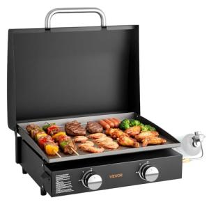 VEVOR 22-Inch Portable 2-Burner Gas Griddle