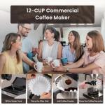 SYBO 12-Cup Commercial Coffee Maker with Warmers