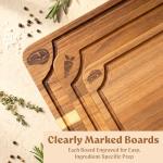 Beeswax Acacia Wood Cutting Board Set of 3