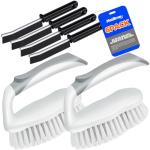 Heavy-Duty 6 Pack Scrub Brushes for Cleaning