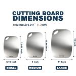 Beviss Double-Sided Stainless Steel Cutting Board