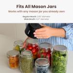 Electric Mason Jar Vacuum Sealer Kit with Lids