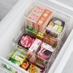 8-Pack Clear Stackable Freezer Organizer Bins