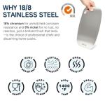 Beviss Double-Sided Stainless Steel Cutting Board