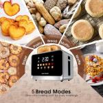 Touch Screen 2-Slice Stainless Steel Toaster