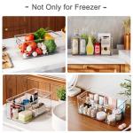 8-Pack Clear Stackable Freezer Organizer Bins