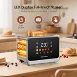 Touch Screen 2-Slice Stainless Steel Toaster