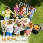 Techwood 1600W Indoor/Outdoor Electric BBQ Grill