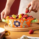 ONECCI 28oz Ceramic Casserole Dish with Handles