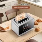 Touch Screen 2-Slice Stainless Steel Toaster