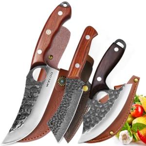WXCOO 3-Piece High Carbon Steel Knife Set