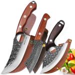 WXCOO 3-Piece High Carbon Steel Knife Set