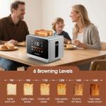Touch Screen 2-Slice Stainless Steel Toaster