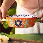 ONECCI 28oz Ceramic Casserole Dish with Handles