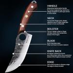 WXCOO 3-Piece High Carbon Steel Knife Set