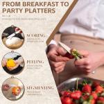 Huusk 3.5" Ultra Sharp Paring Knife with Handle