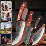 WXCOO 3-Piece High Carbon Steel Knife Set